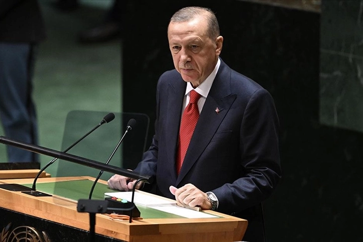 Cumhurbaşkanı Erdoğan BM Genel Kurulu’nda: Bu zulme dur demek için neyi bekliyorsunuz? haberinin görseli