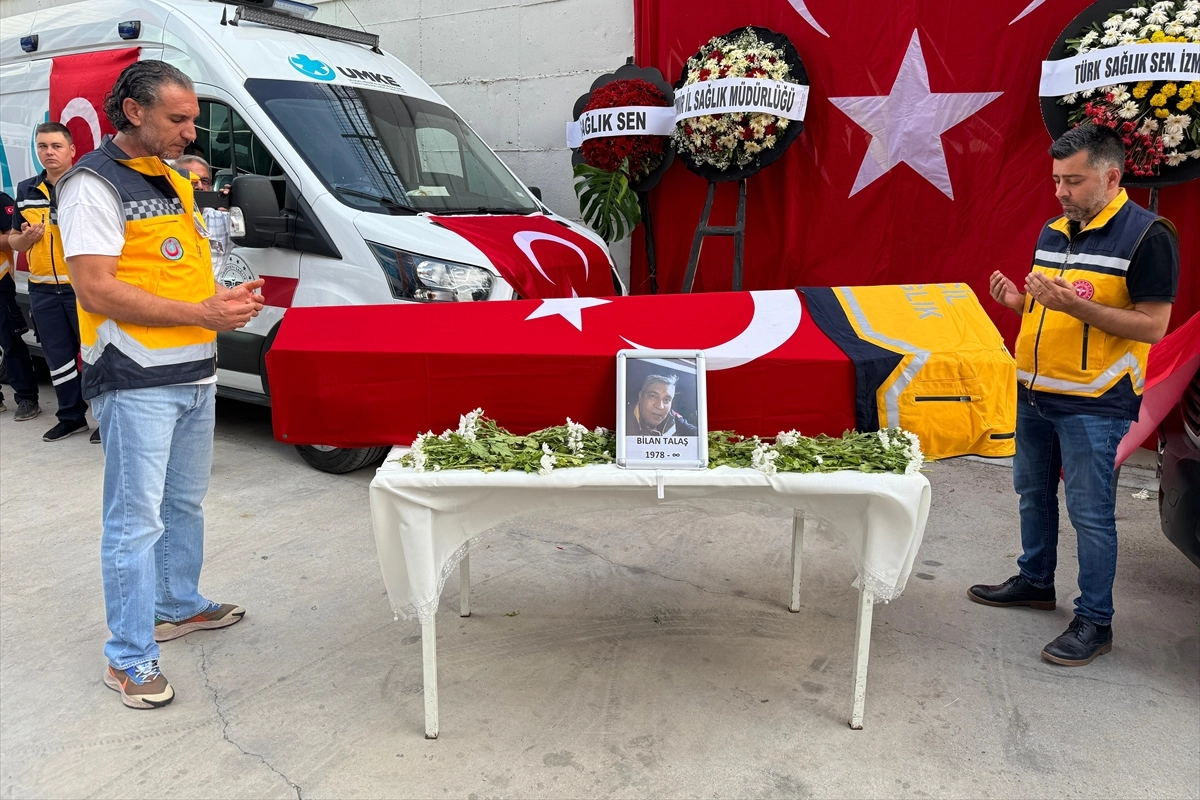 Ambulans şoförü Bilan Talaş son yolculuğuna uğurlandı