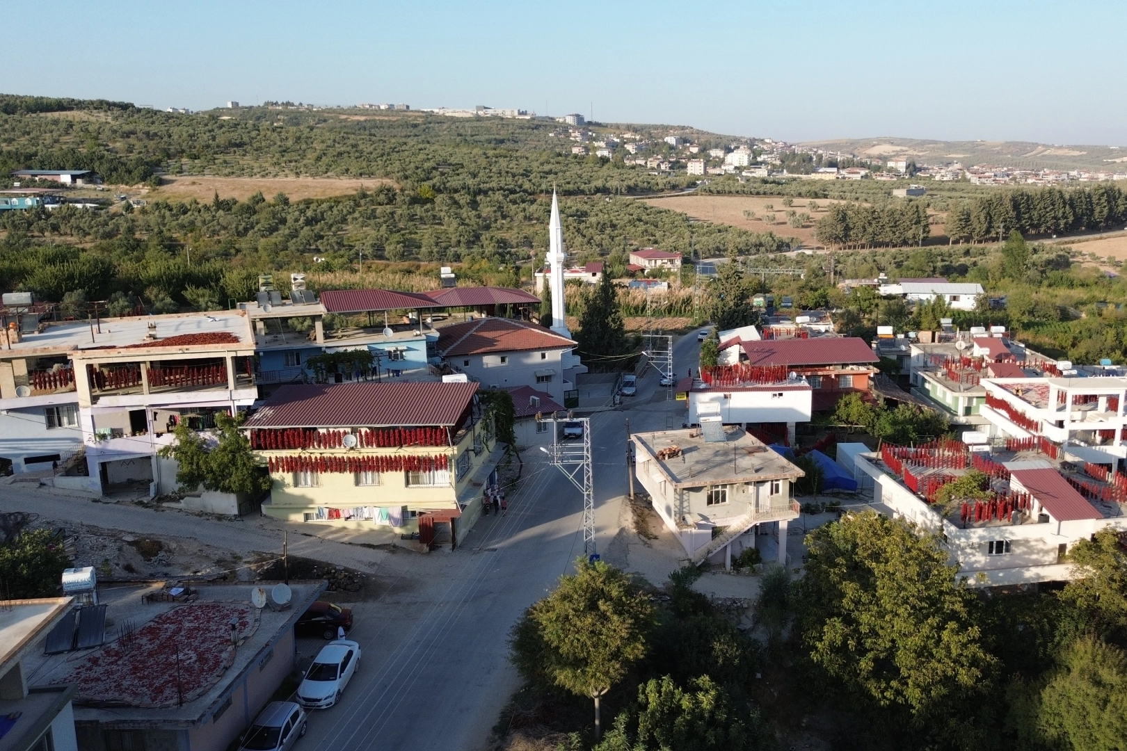 Hatay kurutmalık biberlerle adeta kırmızıya büründü