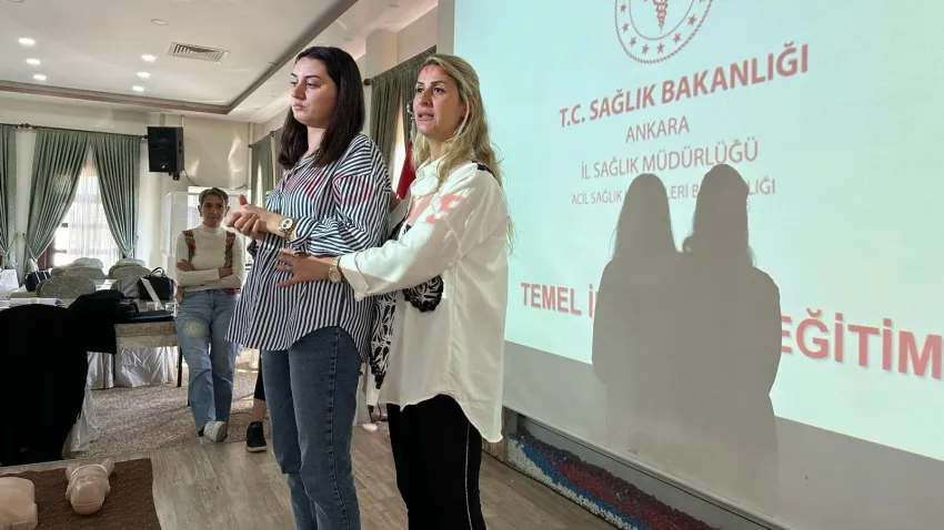 Ankara’da ilk yardım eğitimi haberinin görseli