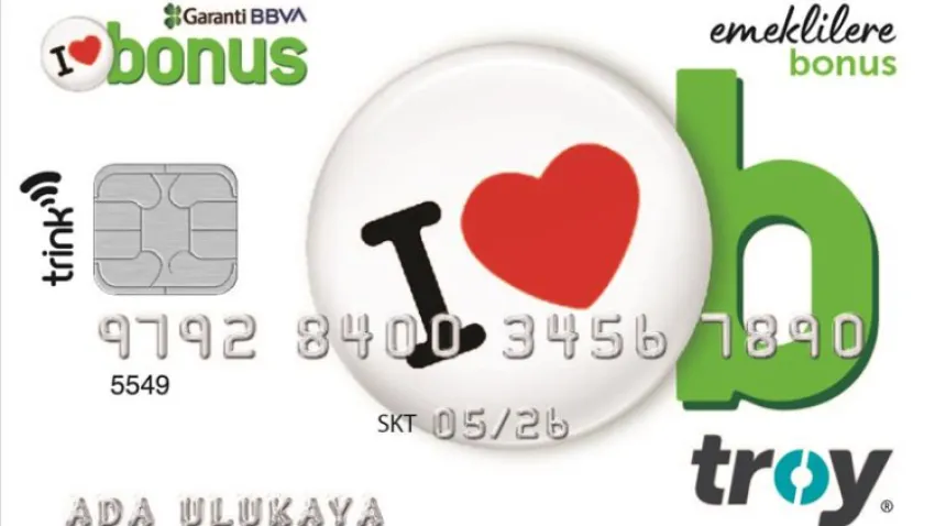 Garanti BBVA'dan emeklilere Bonus Kredi kartı