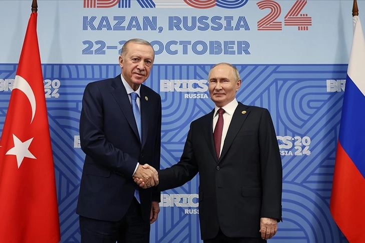 Cumhurbaşkanı Erdoğan Rusya Devlet Başkanı Putin ile görüştü