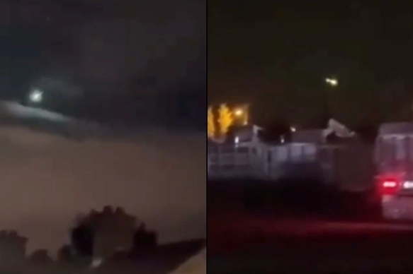 Adana ve Hatay semalarında göktaşı olduğu değerlendirilen cisim görüntülendi haberinin görseli