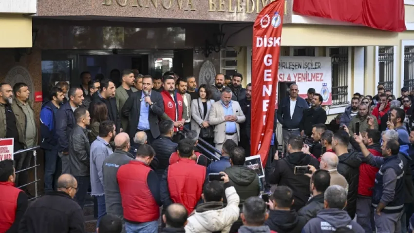 Bornova’da işçilerden uzlaşmaya tepki