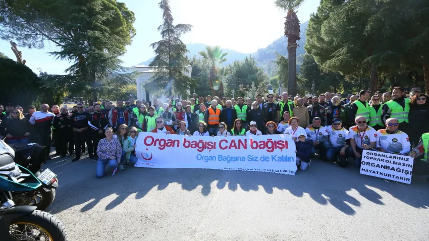 Organ Bağışı Haftası için motosiklet korteji etkinliği düzenlendi