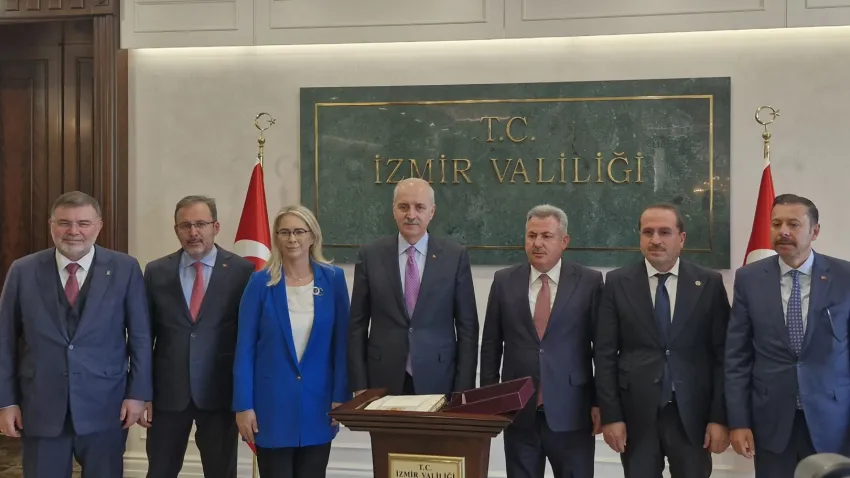 TBMM Başkanı Kurtulmuş'tan İzmir Valiliği'ne ziyaret