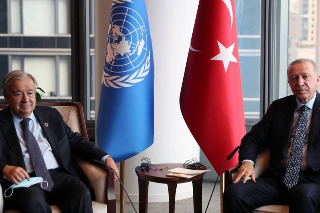 Cumhurbaşkanı Erdoğan, BM Genel Sekreteri Guterres ile görüştü haberinin görseli