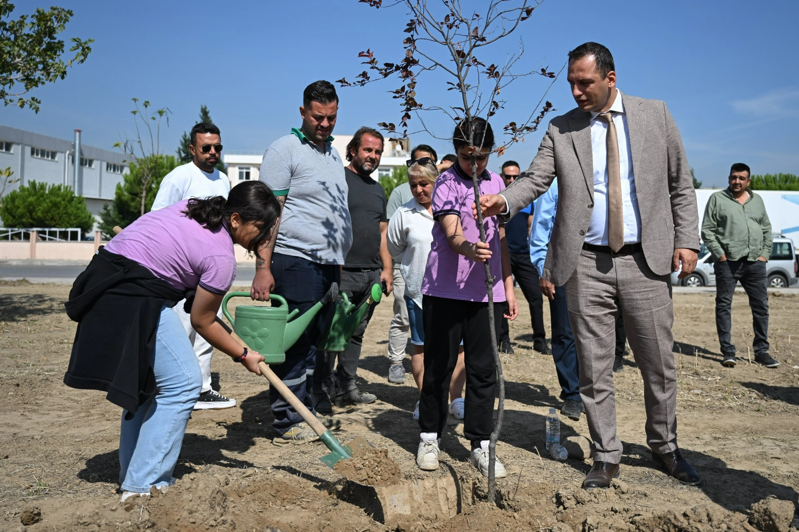 Bornova'da yanan yerler yeşillendiriliyor