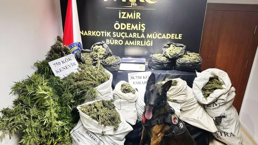 İzmir'de yasaklı madde operasyonu
