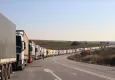 Hamzabeyli Sınır Kapısı'nda kilometrelerce tır kuyruğu