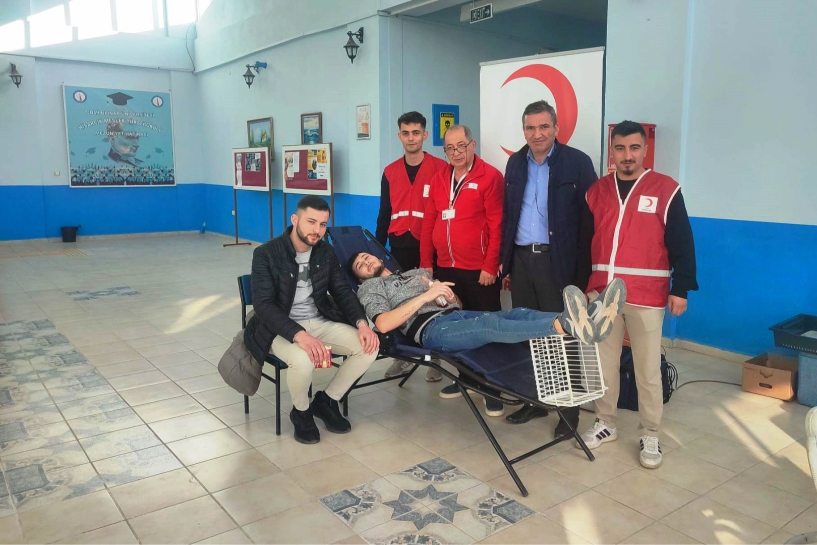 Hisarcık MYO öğrencileri kan bağışı yaptı haberinin görseli