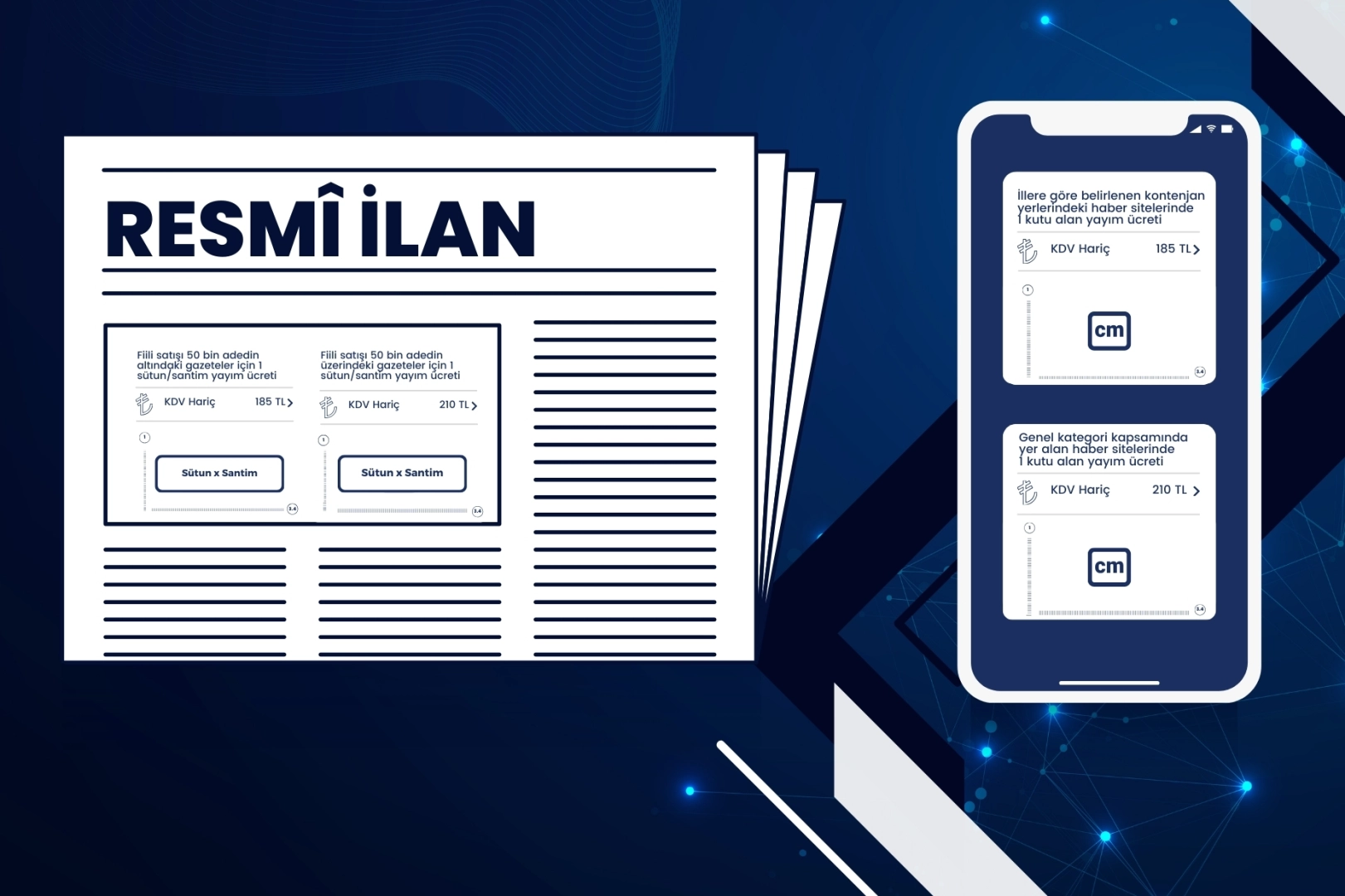 Resmi ilan fiyat tarifesi onaylandı