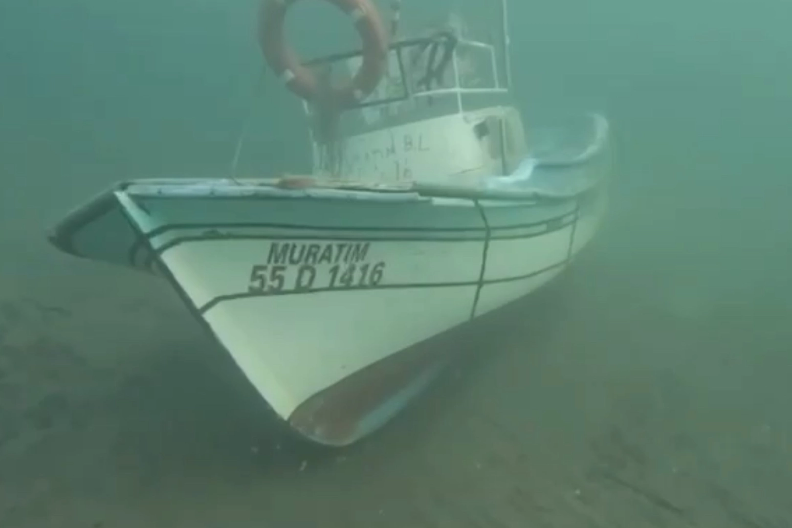 Kayıp balıkçılara ait teknenin fotoğrafı emniyetin sonar cihazında