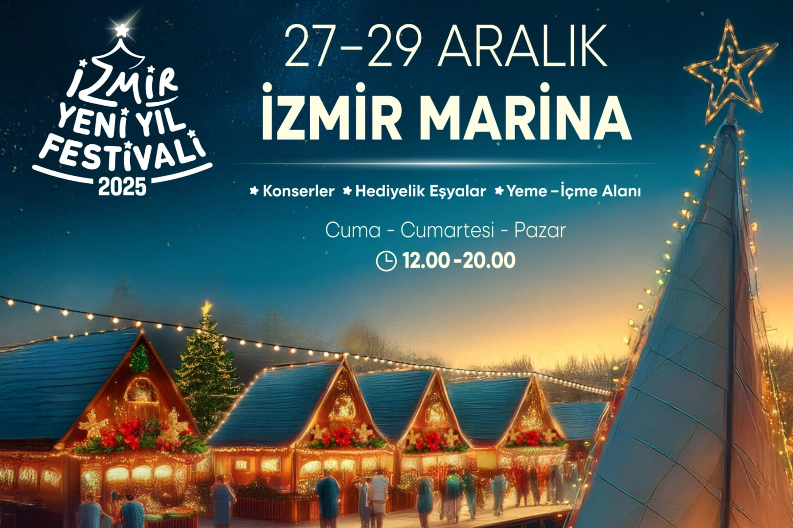 Yeni Yıl Festivali İzmir Marina’ya uzanıyor