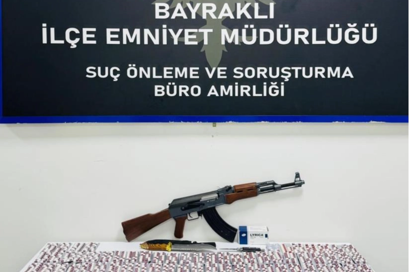 Bayraklı’da uyuşturucu operasyonu: 3 bin yasaklı madde ele geçirildi