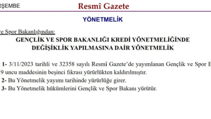 kyk geri ödemeye ilişkin düzenleme
