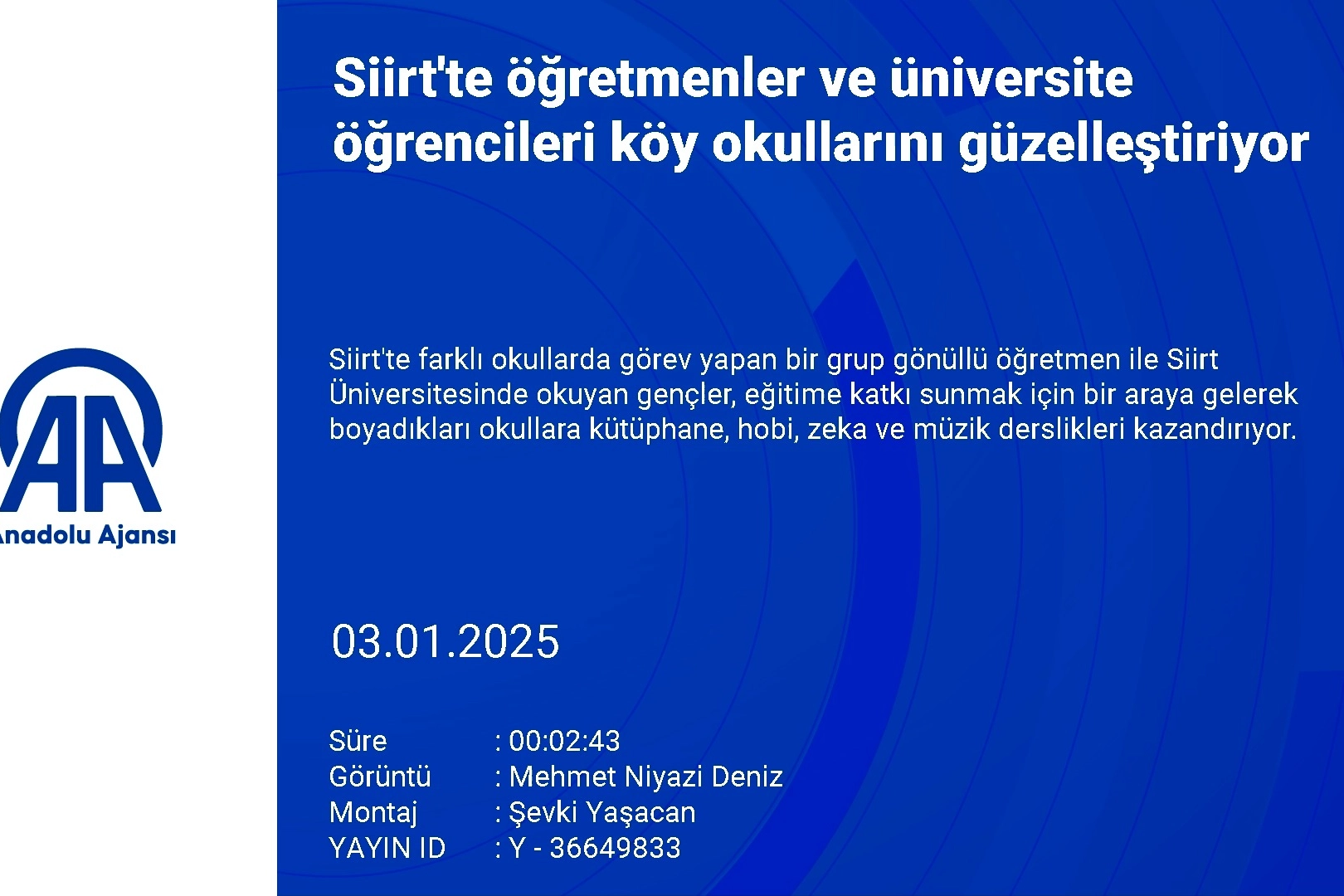 Siirt’te gönüllü gençler ve öğretmenlerden eğitime renkli dokunuş