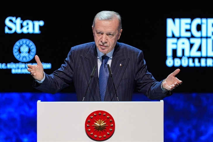 Cumhurbaşkanı Erdoğan:  Necip Fazıl, davamızın abide isimlerinden biriydi