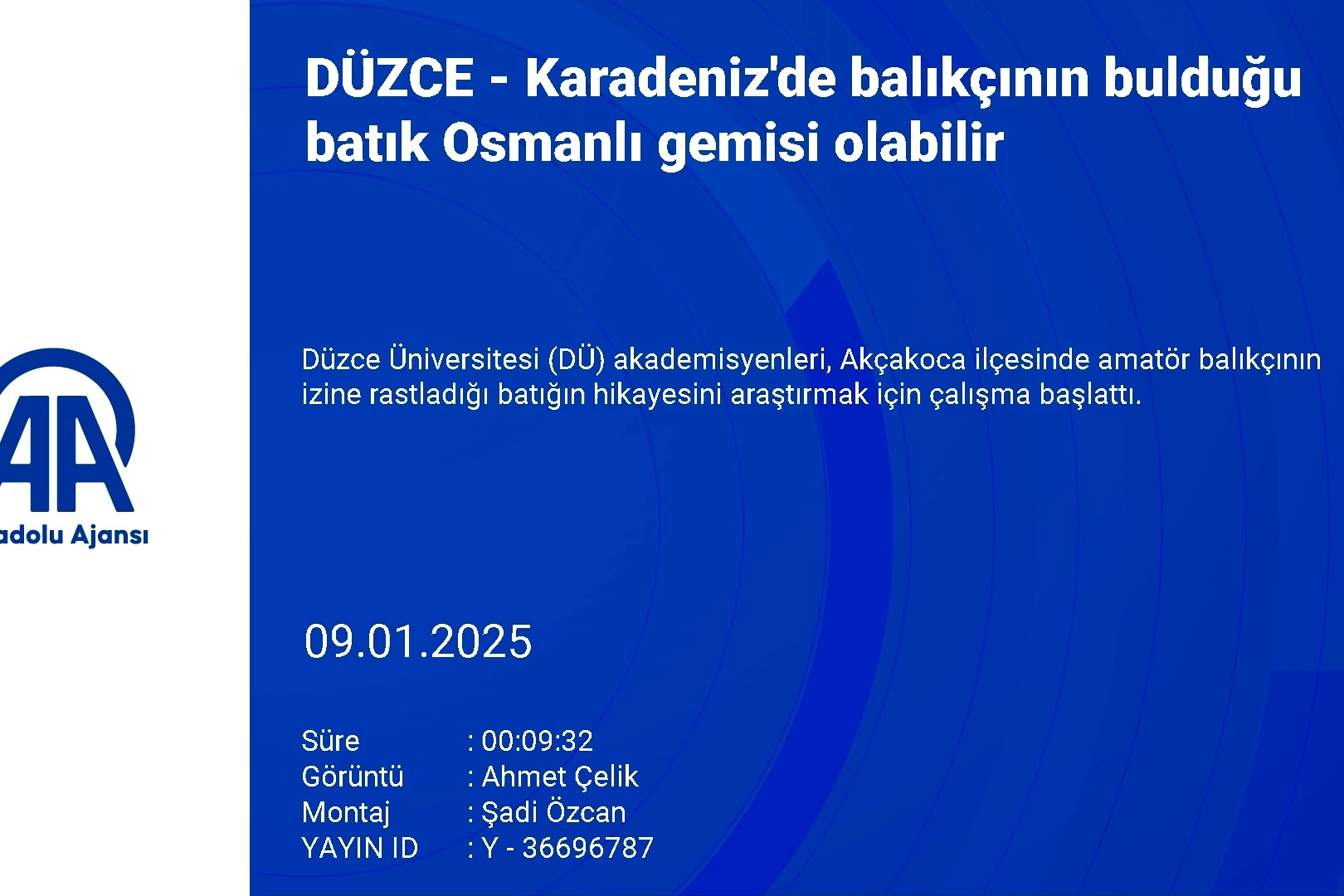 Akademisyenlerinden 1. Dünya Savaşı dönemi Osmanlı gemisi keşfi