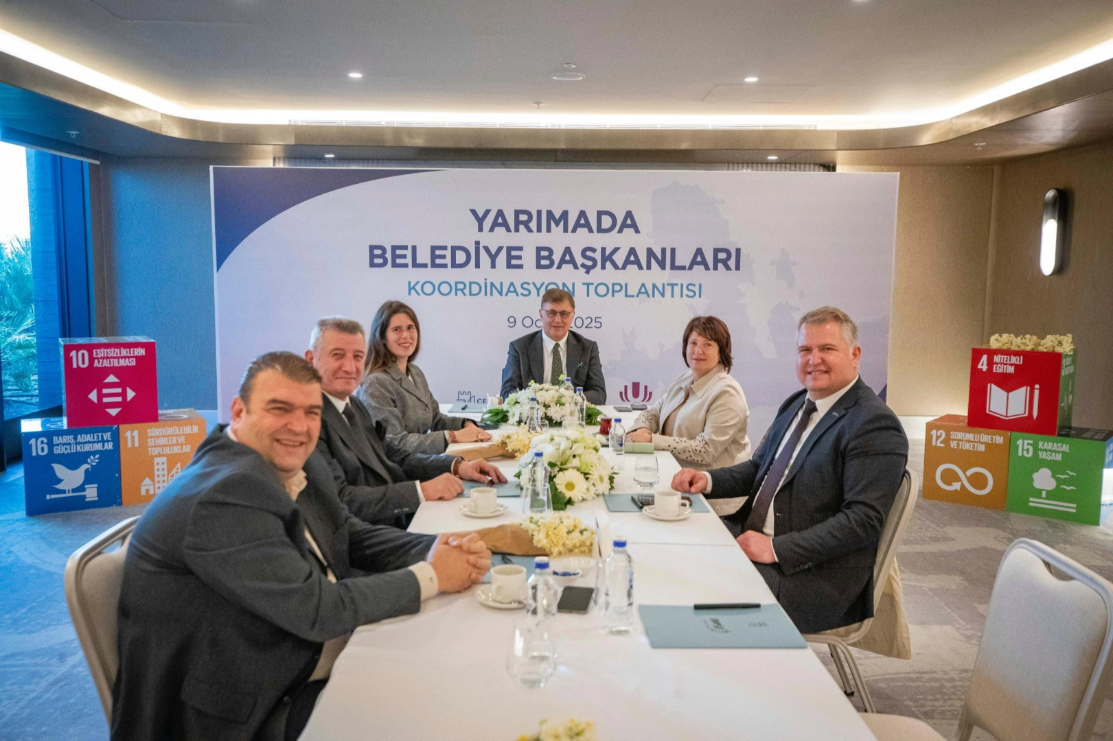 Başkan Tugay, Yarımada belediye başkanları ile buluştu haberinin görseli