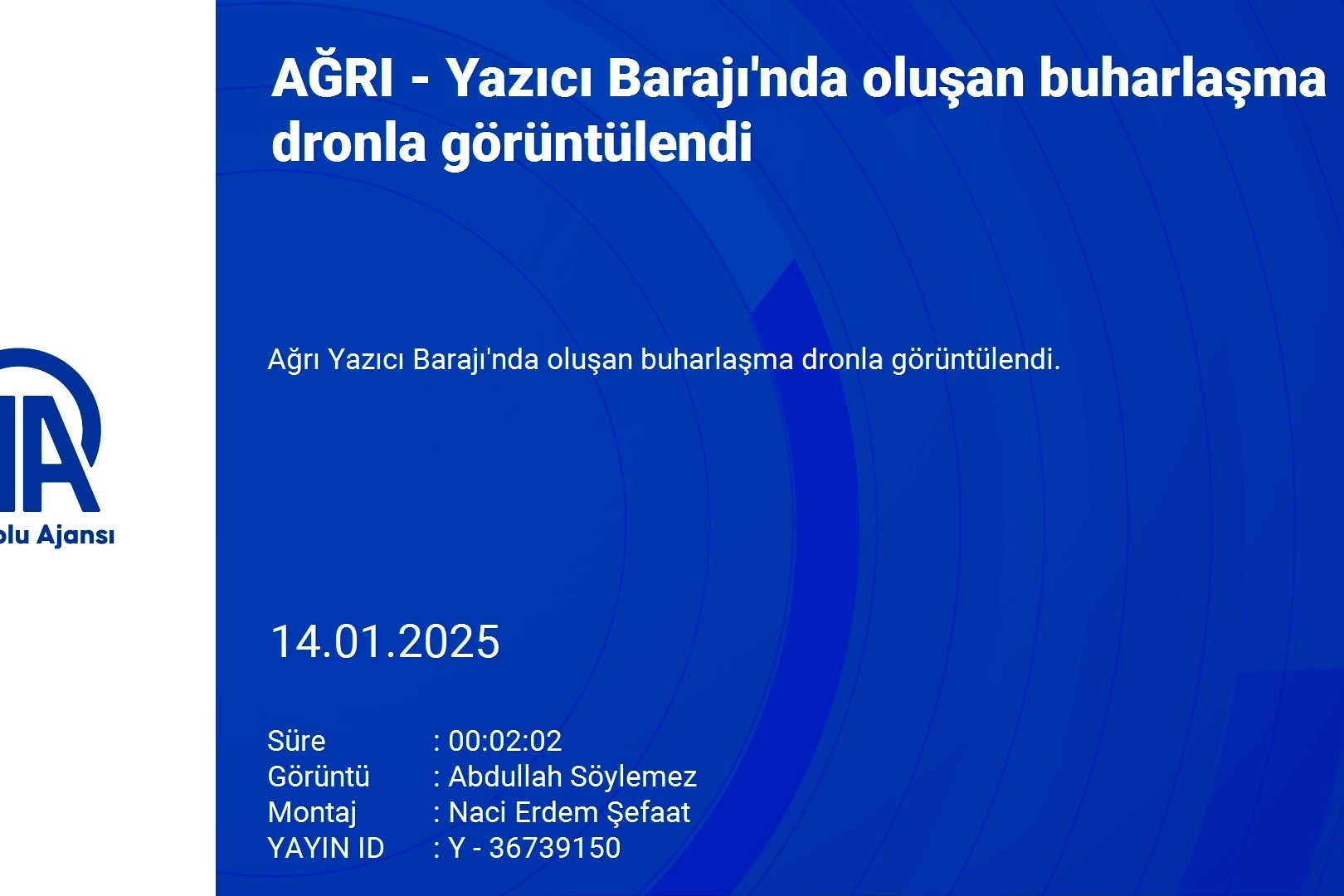 Yazıcı Barajı buharlaştı: Oluşan görüntü dronla kayıt altına alındı