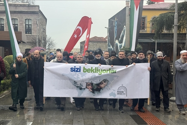 Filistin'e destek yürüyüşü