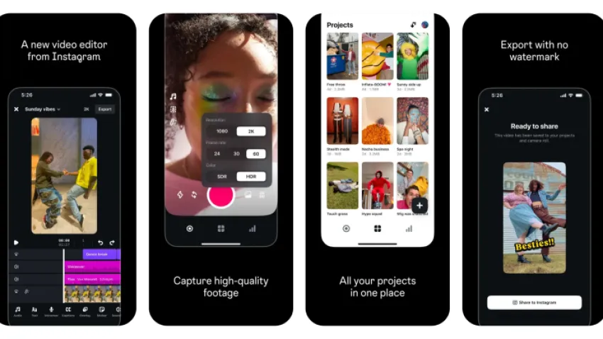Instagram edits uygulamasını tanıttı 