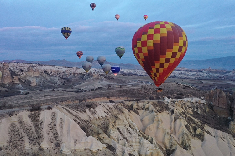 Kapadokya, yarıyıl tatilinde yerli turistlerin gözdesi oldu