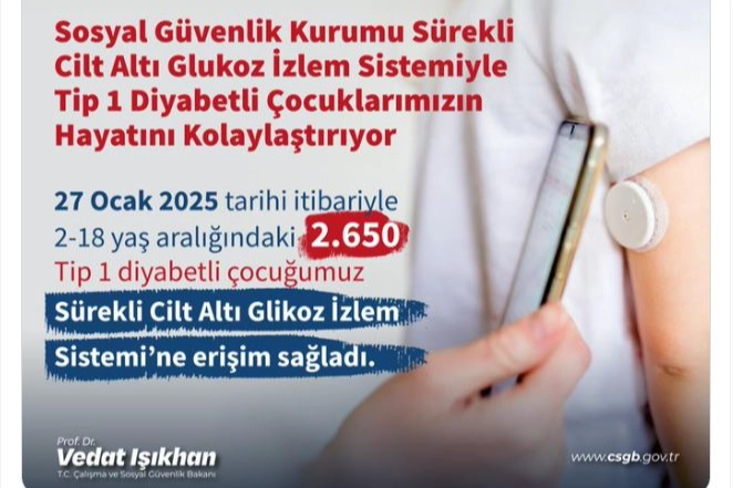 Tip 1 diyabet hastalarına destek: Binlerce kişi glukoz izlem cihazından yararlandı