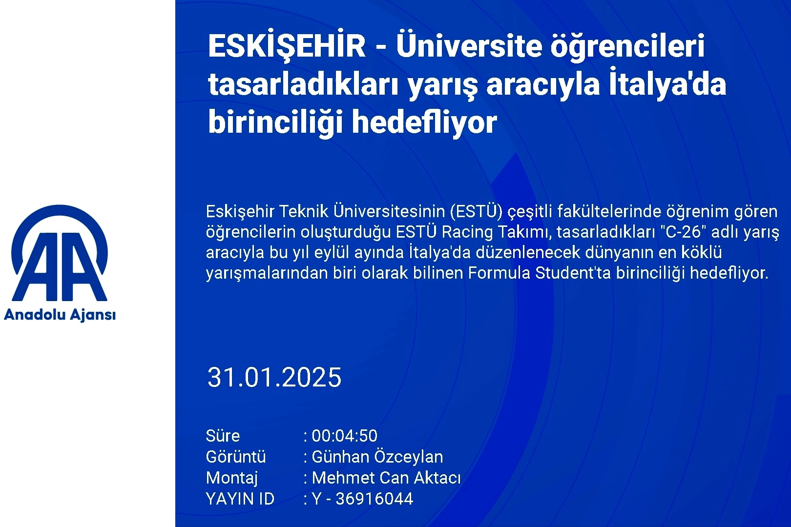 ESTÜ Racing Takımı, Formula Student’ta şampiyonluk hedefliyor