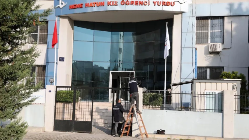 Bayraklı Nene Hatun Kız Öğrenci Yurdu'nda eksikler tamamlandı