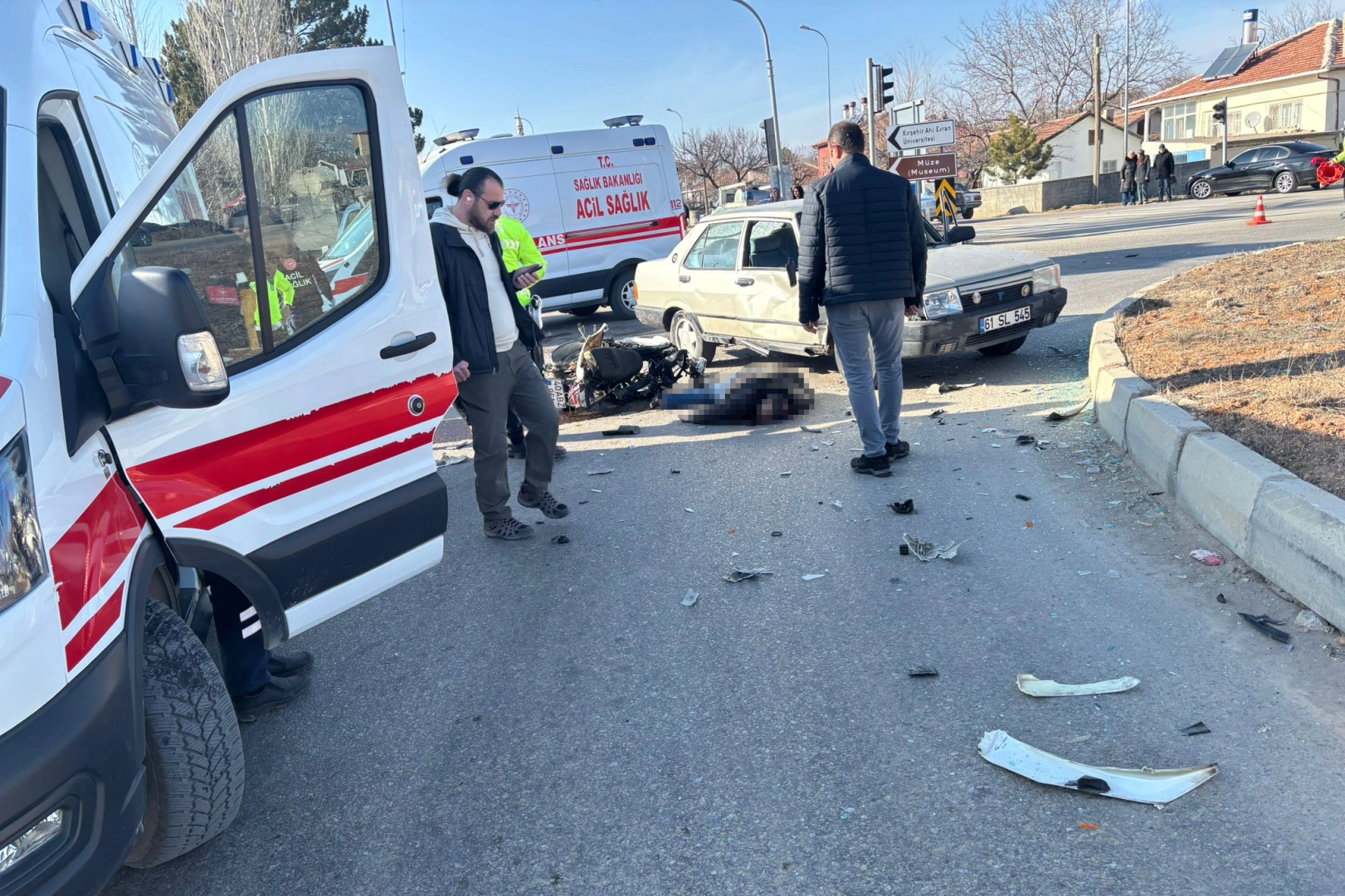Kırşehir’de korkunç kaza: 1 ölü 1 yaralı haberinin görseli