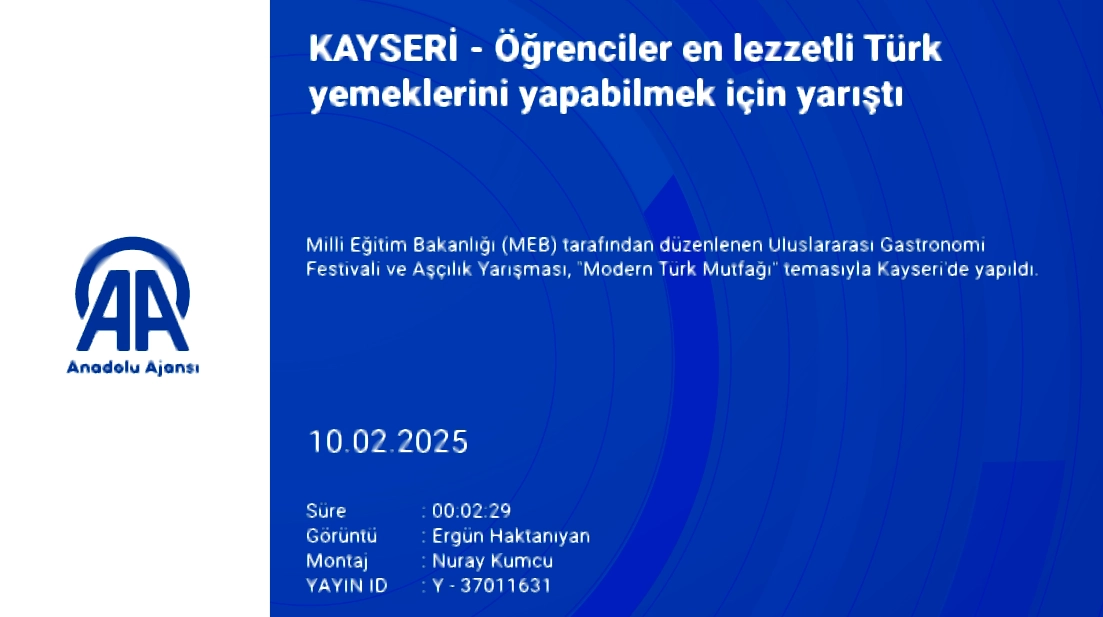 Kayseri'de lezzet şöleni: MEB’in Gastronomi Festivali büyük ilgi gördü