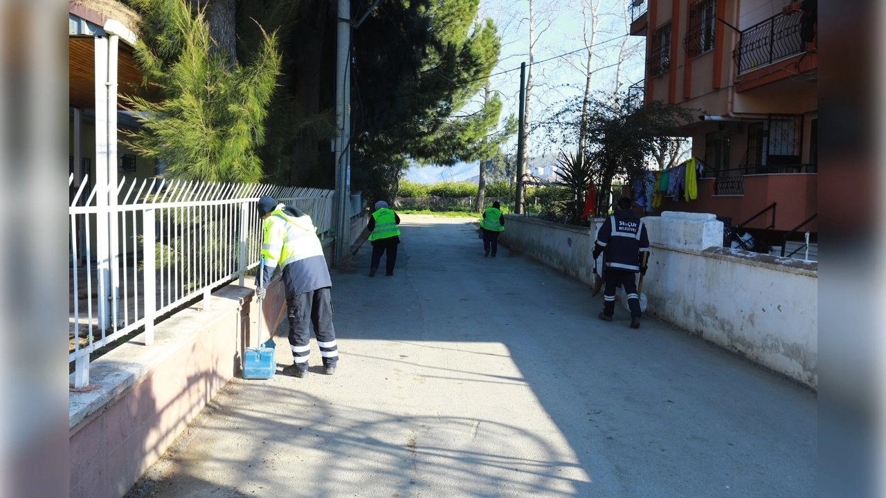 Efes Selçuk'ta sokaklar tertemiz