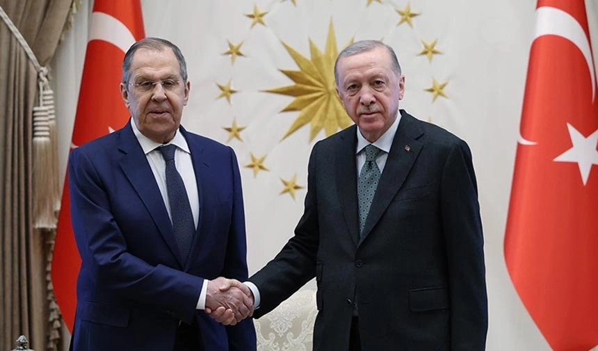 Cumhurbaşkanı Erdoğan, Rusya Dışişleri Bakanı Lavrov'u kabul etti