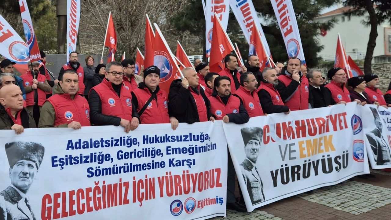 Eğitim-İş’ten Cumhuriyet ve Emek Yürüyüşü