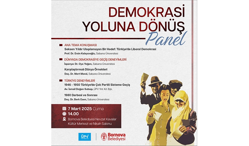 Bornova’da Demokrasi Yoluna Dönüş paneli haberinin görseli