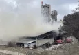 Çimento fabrikasında büyük yangın!