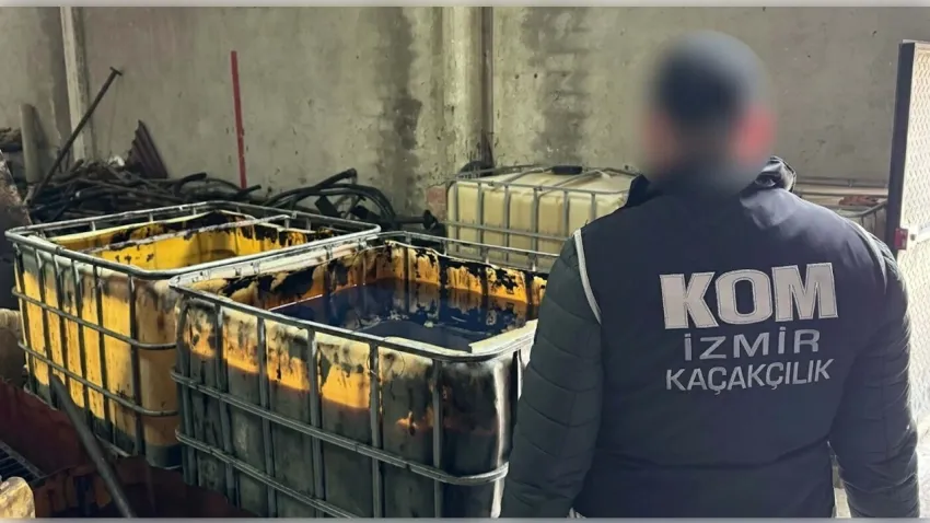 İzmir'de kaçak akaryakıt ele geçirildi haberinin görseli