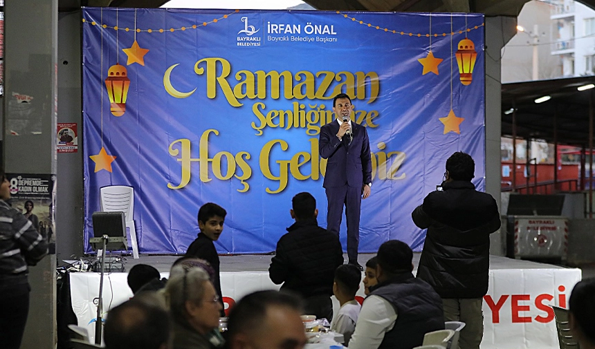 Bayraklı’da Ramazan bereketi: Başkan Önal iftar sofrasında vatandaşla buluştu