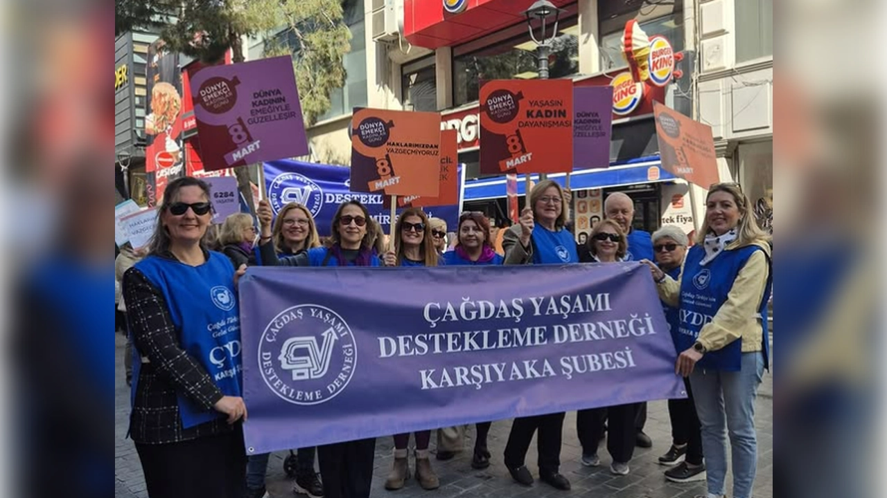 ÇYDD Karşıyaka 8 Mart için buluştu 