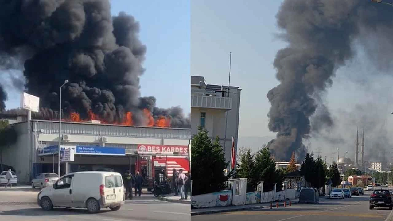 İzmir haber: Bornova'da 4. Sanayi Sitesi'nde yangın! Alevler iş yerlerine de sıçradı