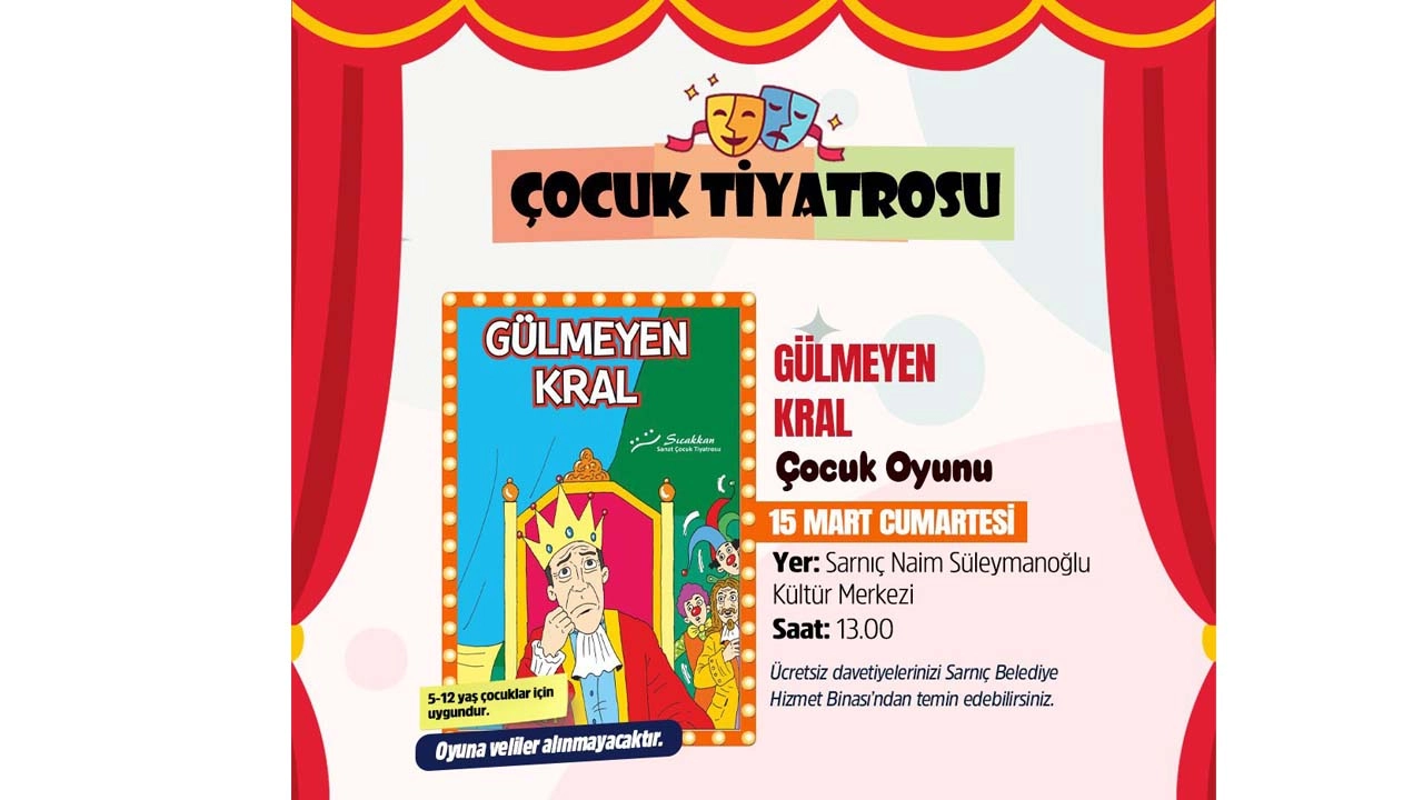 Gülmeyen Kral çocukları bekliyor