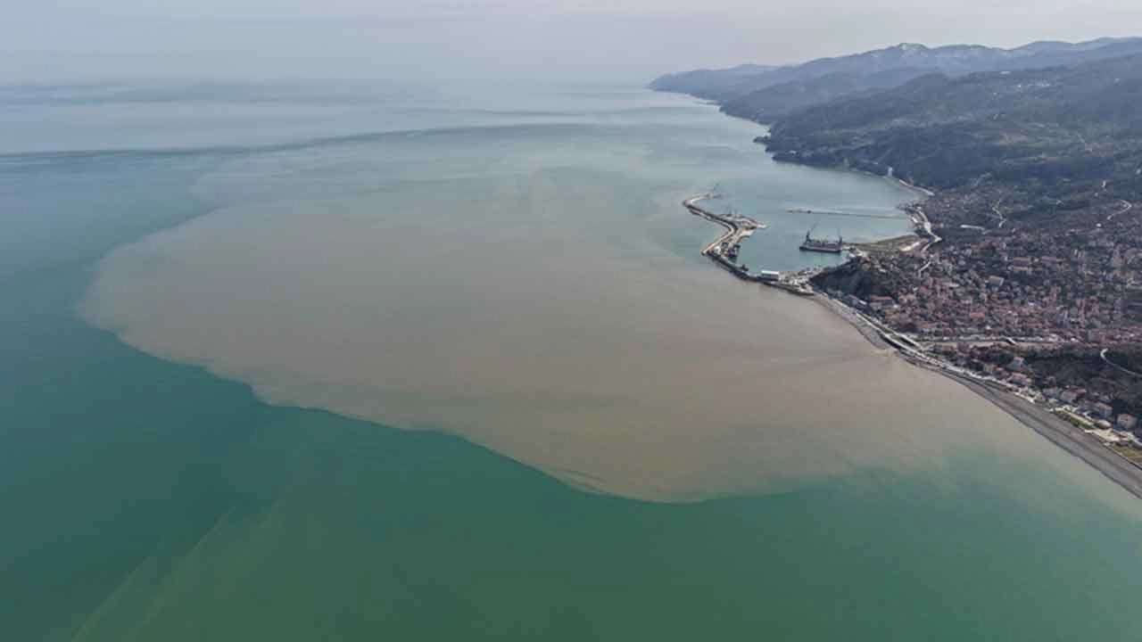 Kastamonu'da kar suları eridi: Karadeniz’in rengi değişti