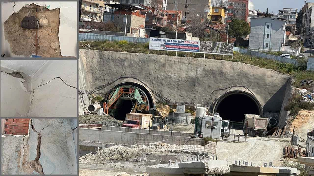 Buca Onat Tüneli inşaatı nedeniyle Atamer Mahallesi sakinleri tedirgin