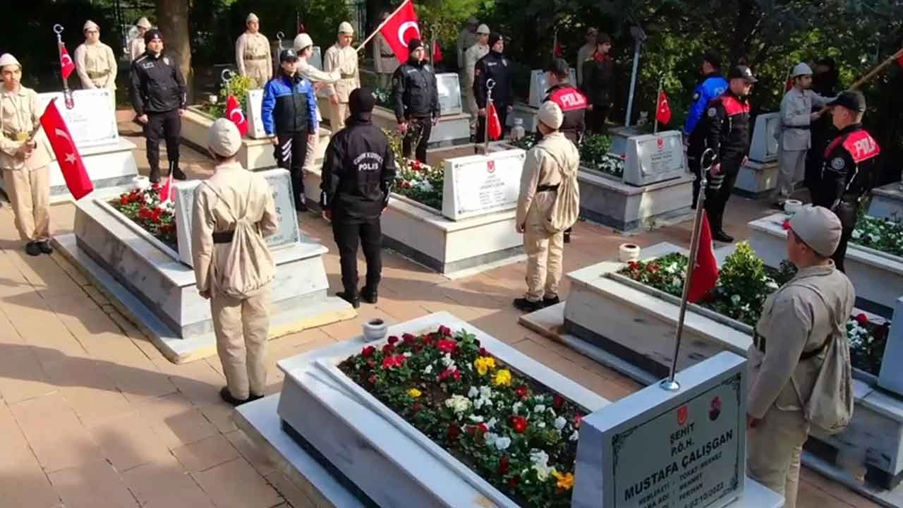 Tokat'ta polisler "15'liler" klibi çekti