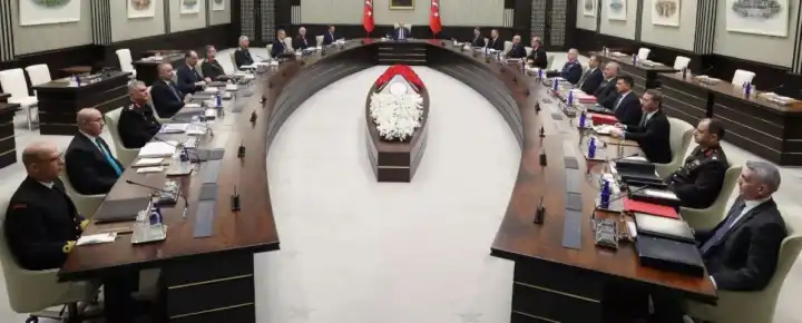 MGK toplantısı Cumhurbaşkanı Erdoğan başkanlığında başladı haberinin görseli