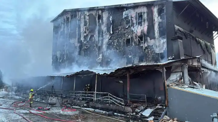 Uludağ'da otel yangını haberinin görseli