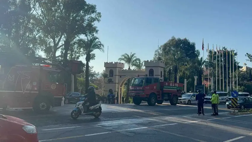 Muğla'da 5 yıldızlı otelde yangın haberinin görseli