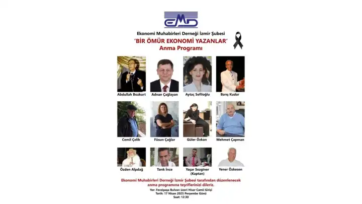 İzmir Ekonomi basınının duayen isimleri anılıyor haberinin görseli